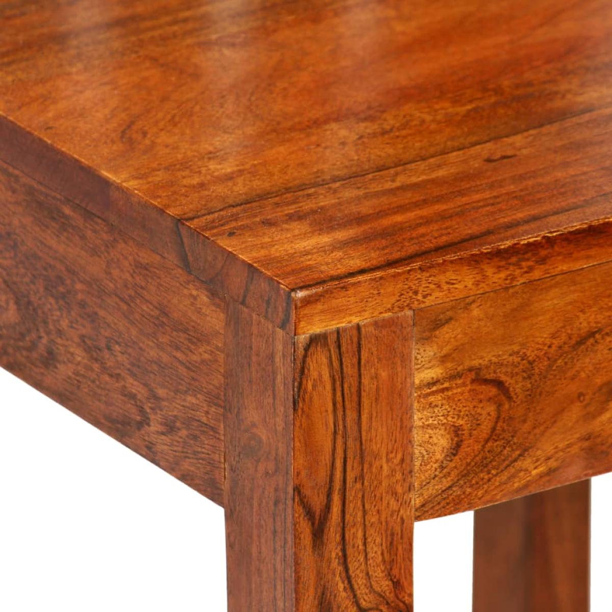 Conjunto de comedor 7 piezas madera maciza de acacia y mango