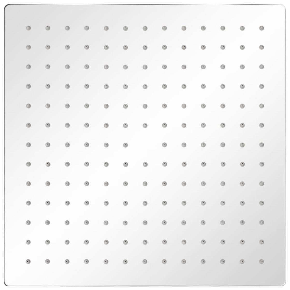 Cabezal de ducha efecto lluvia 2 uds acero inoxidable 30x30 cm