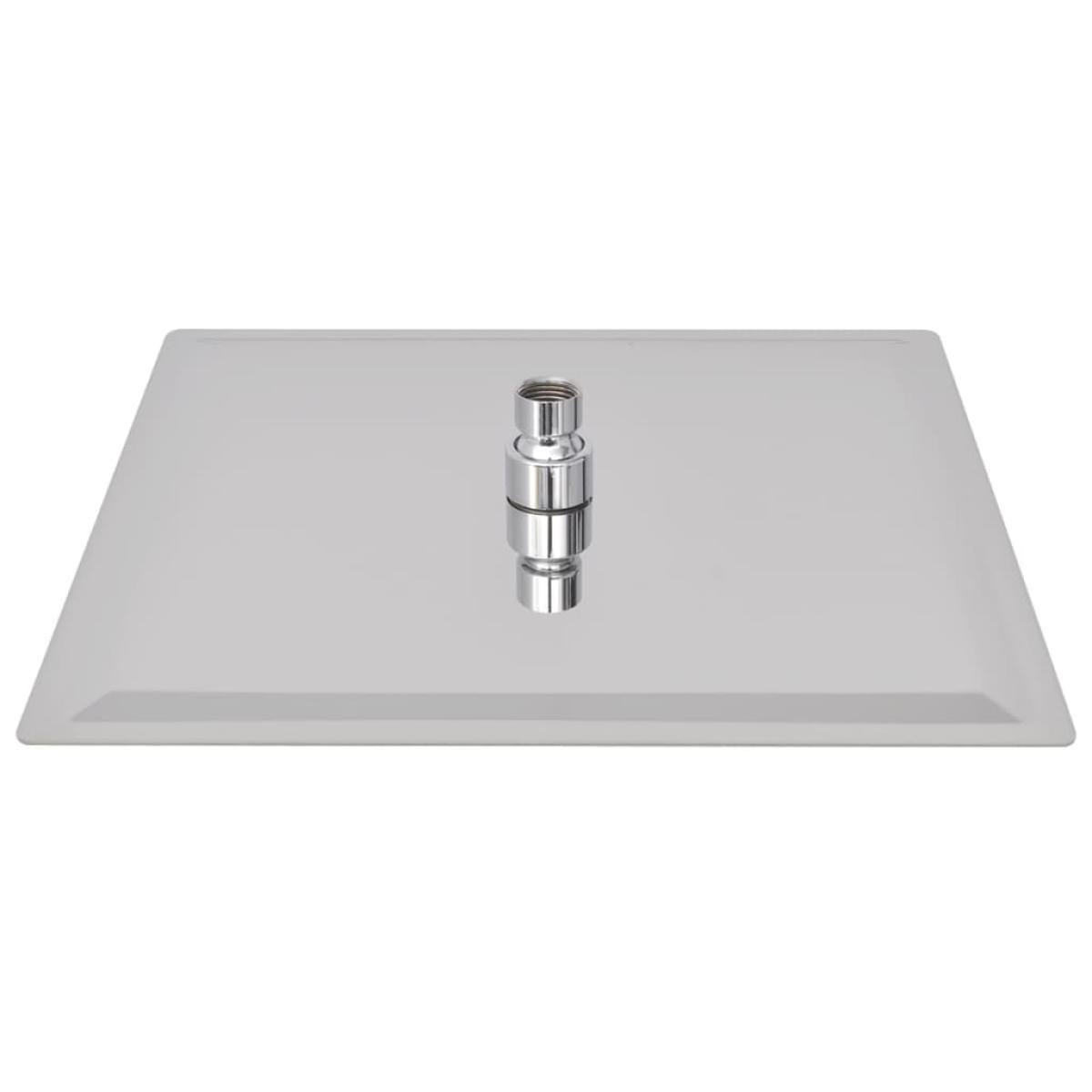 Cabezal de ducha efecto lluvia 2 uds acero inoxidable 30x30 cm