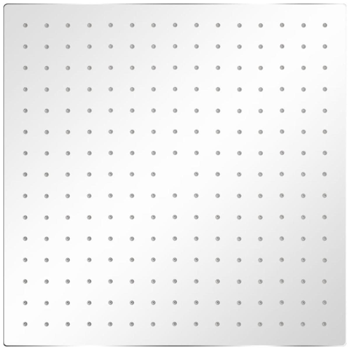 Cabezal de ducha efecto lluvia 2 uds acero inoxidable 40x40 cm