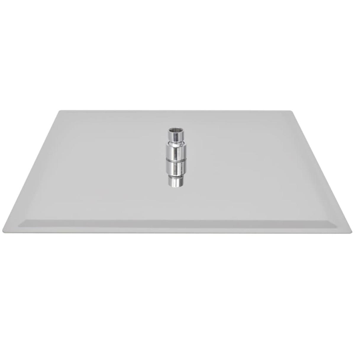 Cabezal de ducha efecto lluvia 2 uds acero inoxidable 40x40 cm