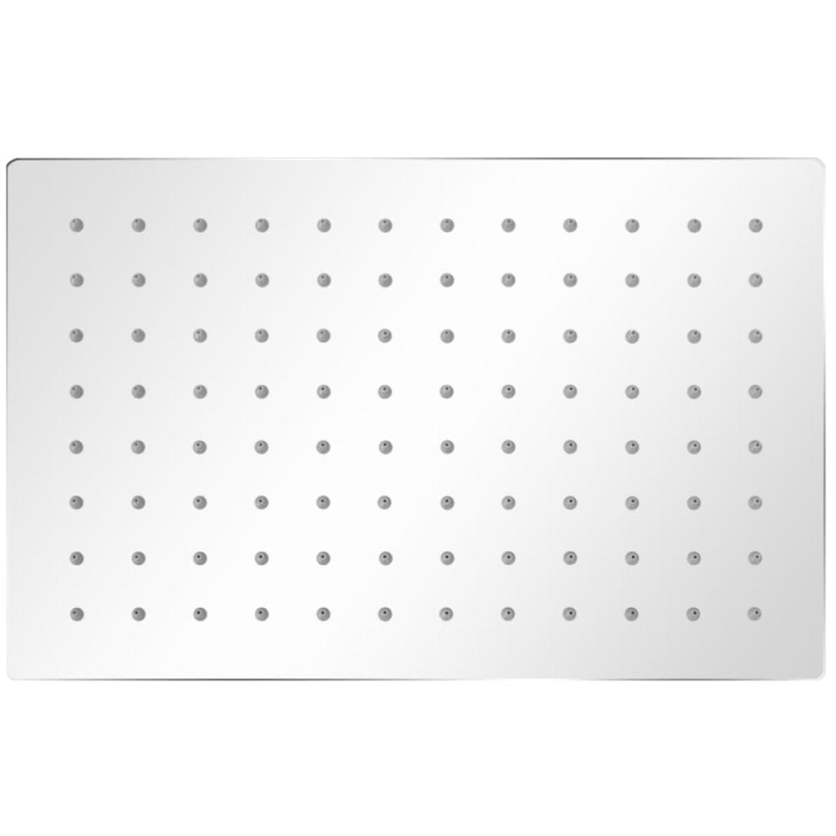 Cabezal de ducha efecto lluvia 2 pzs acero inoxidable 20x30 cm