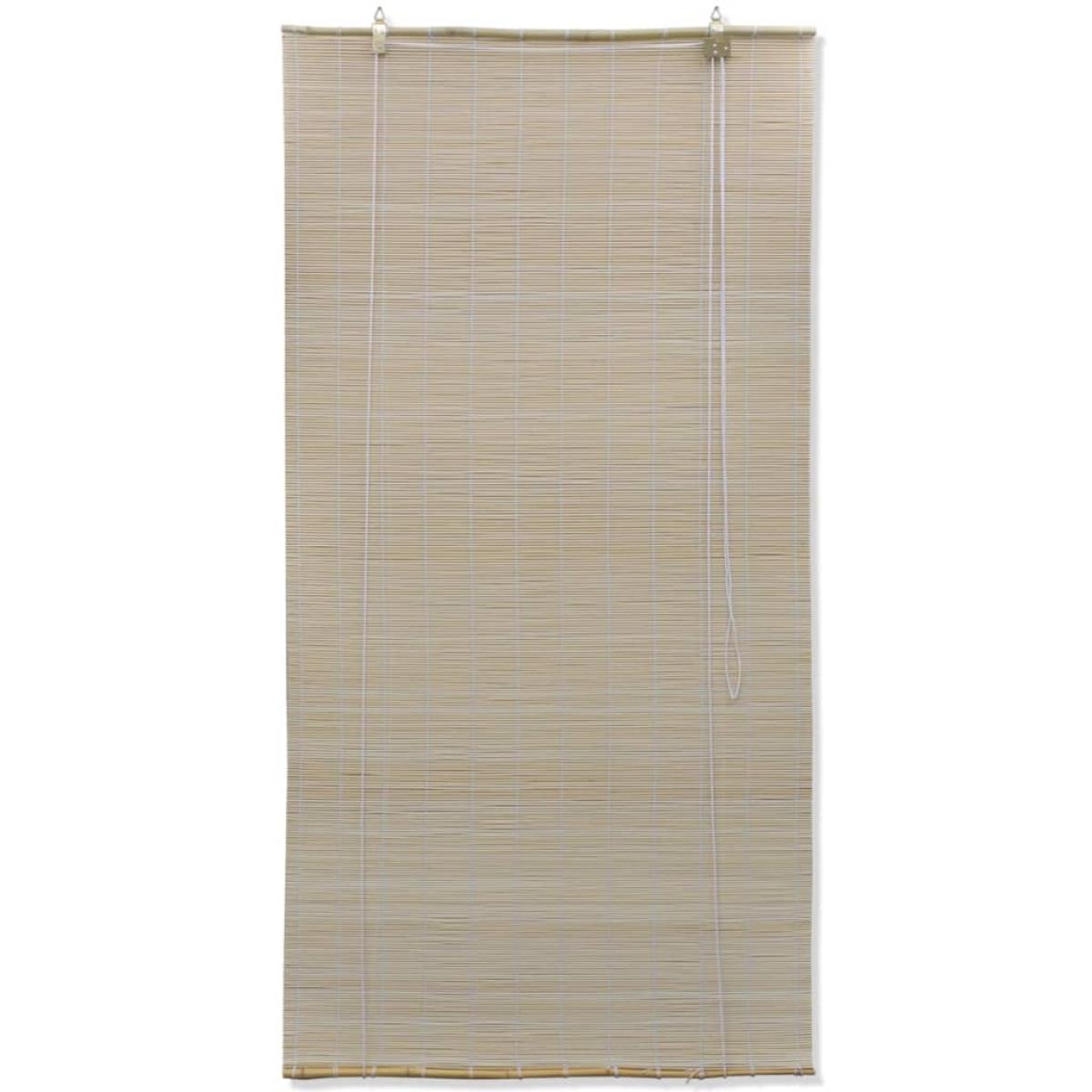 Estores enrollables 4 unidades bambú natural 120x160 cm