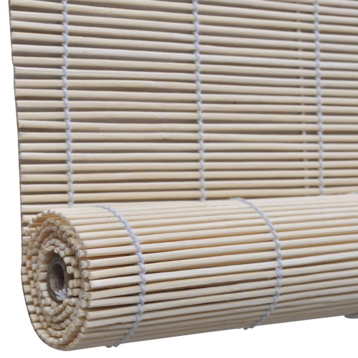 Estores enrollables 4 unidades bambú natural 120x160 cm