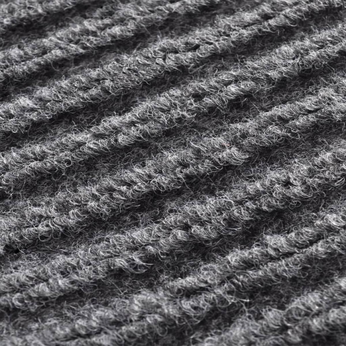 Felpudos de PVC 2 unidades gris 90x60 cm 