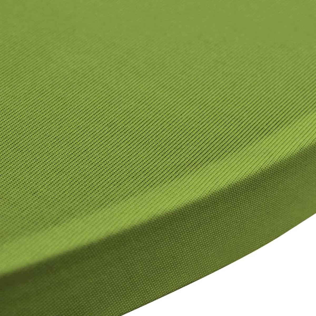 Funda elástica para mesa 4 unidades 70 cm verde