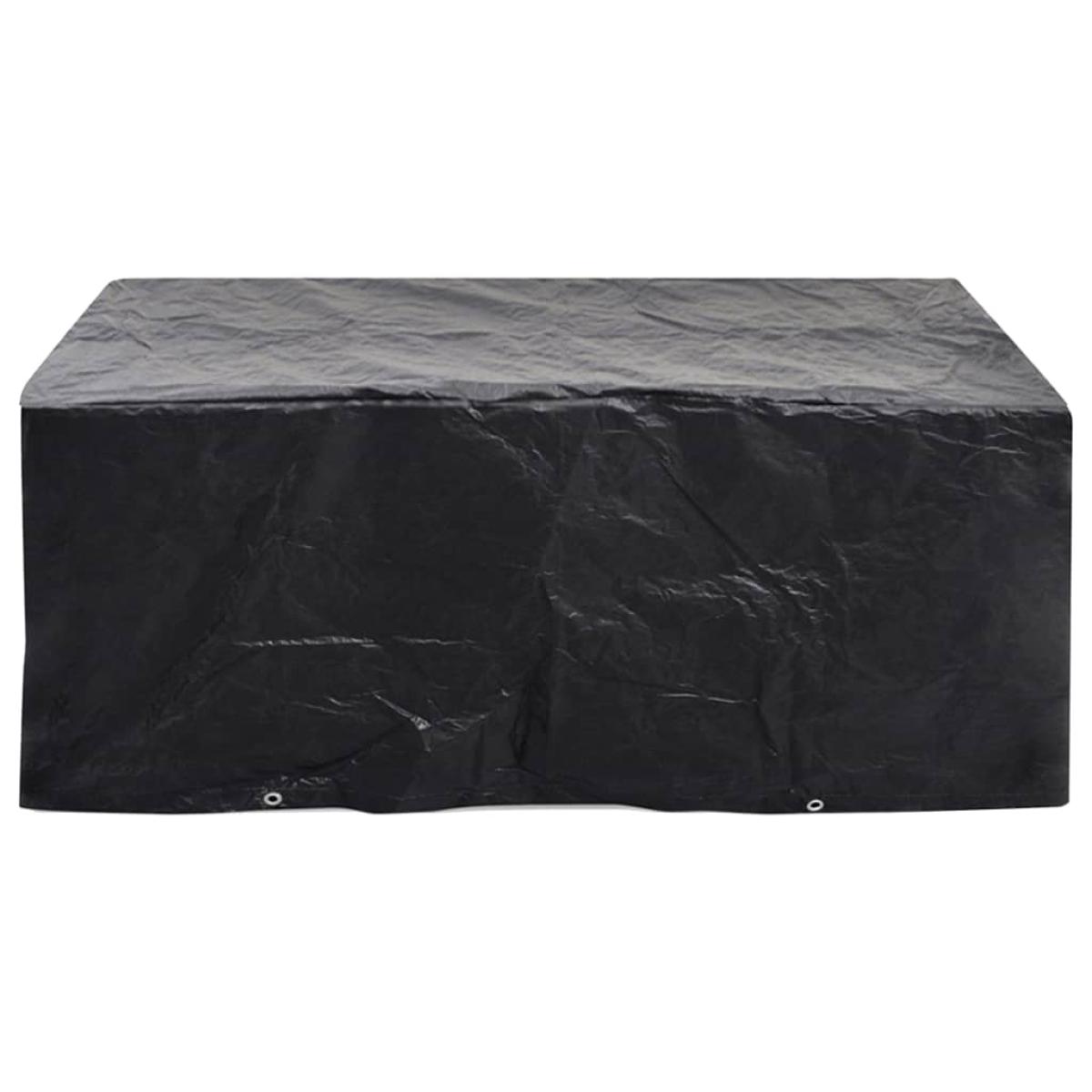 Fundas de muebles de jardín 2 uds 8 ojales 242x162x100 cm