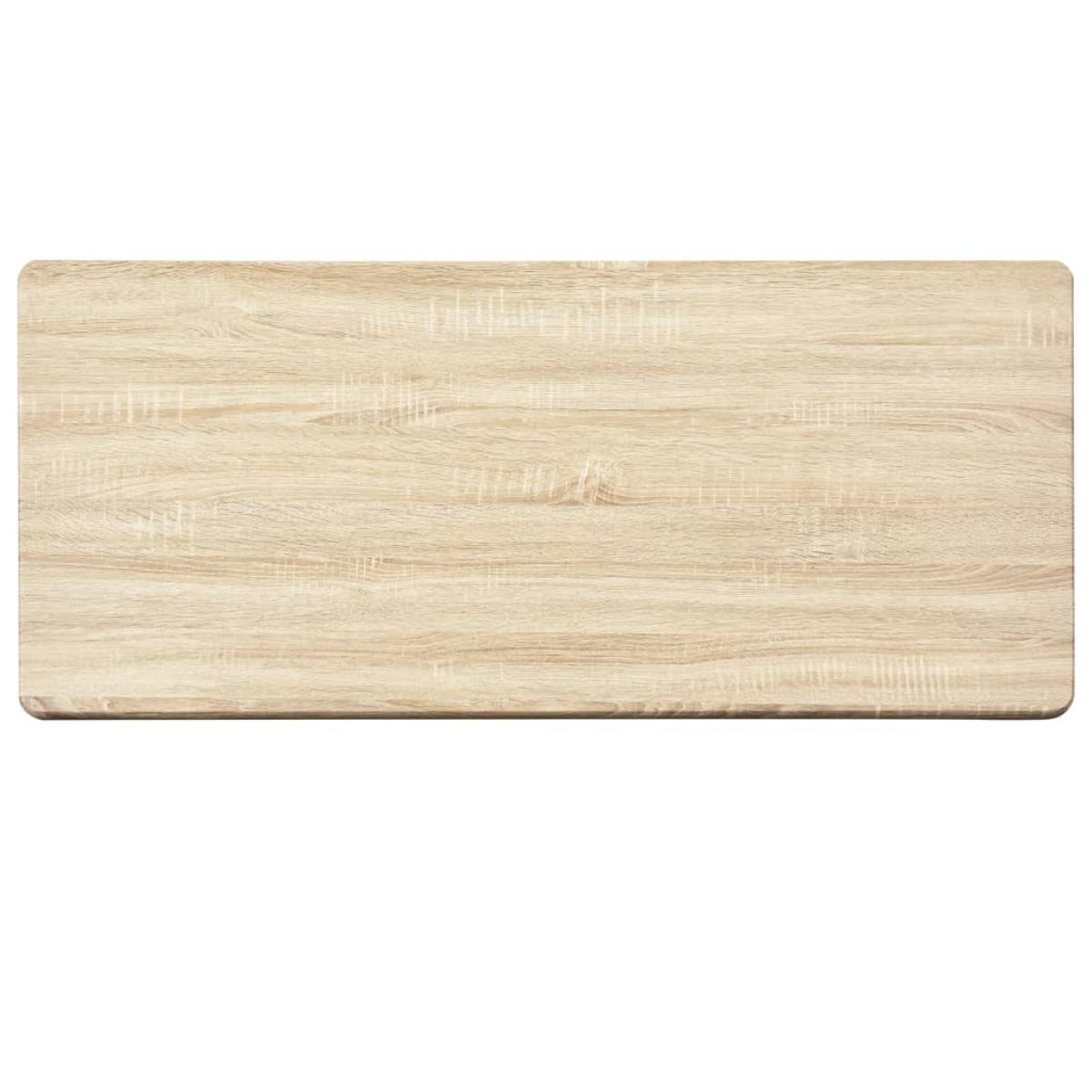 Mesa alta de cocina MDF color roble 120x60x110 cm