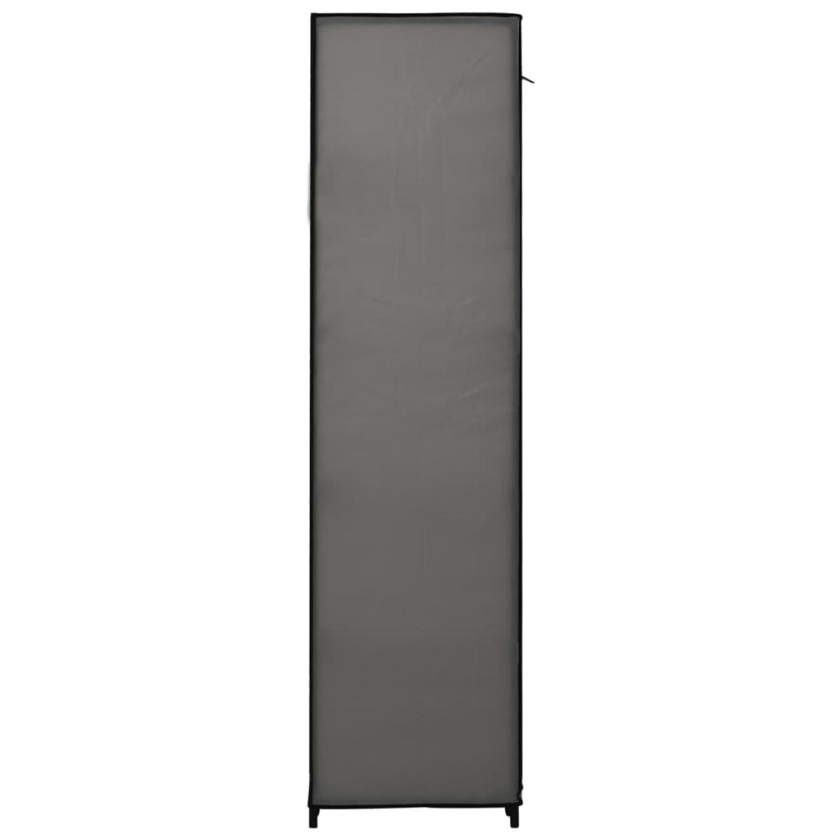 Armario plegable de tela gris 110x45x175 cm