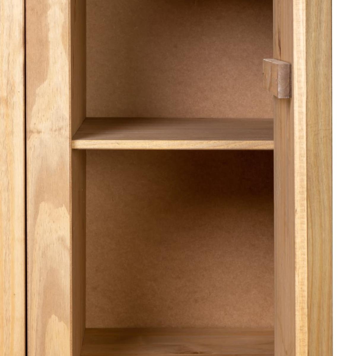 Armario de 3 puertas madera pino Panamá Range 118x50x171,5 cm