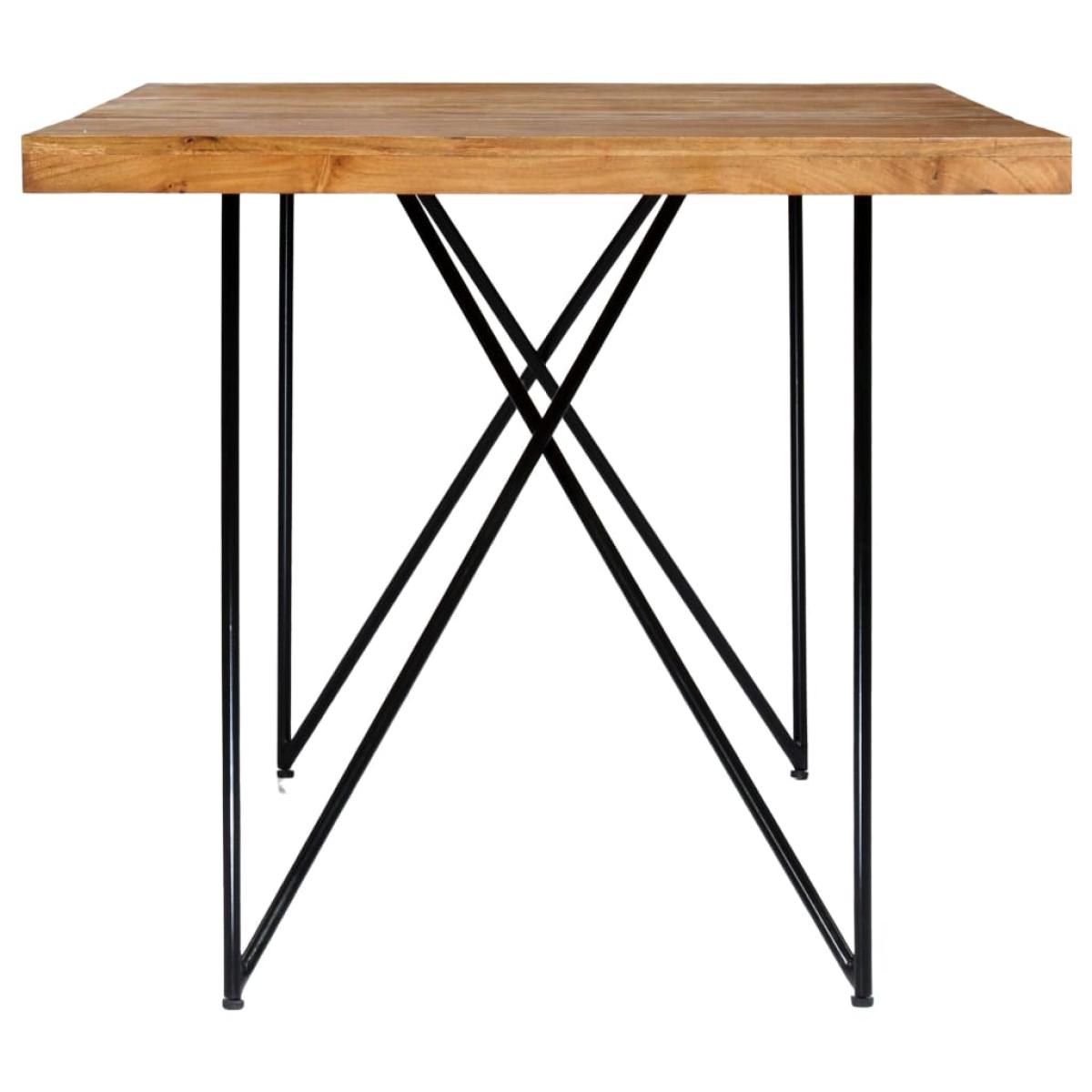 Mesa de comedor de madera maciza de acacia 180x90x76 cm