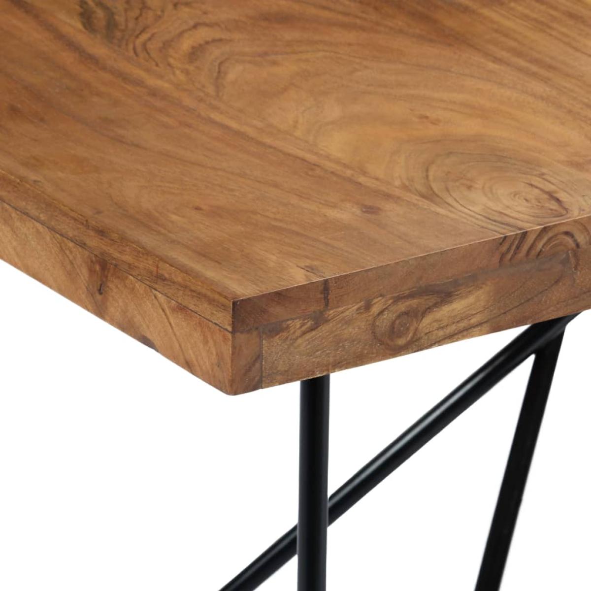 Mesa de comedor de madera maciza de acacia 180x90x76 cm
