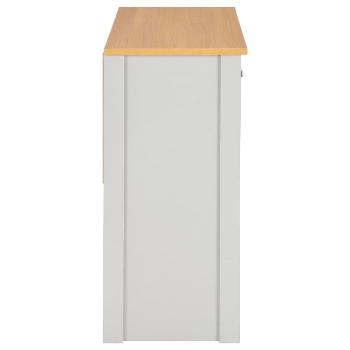Mesa consola gris 97x35x76 cm