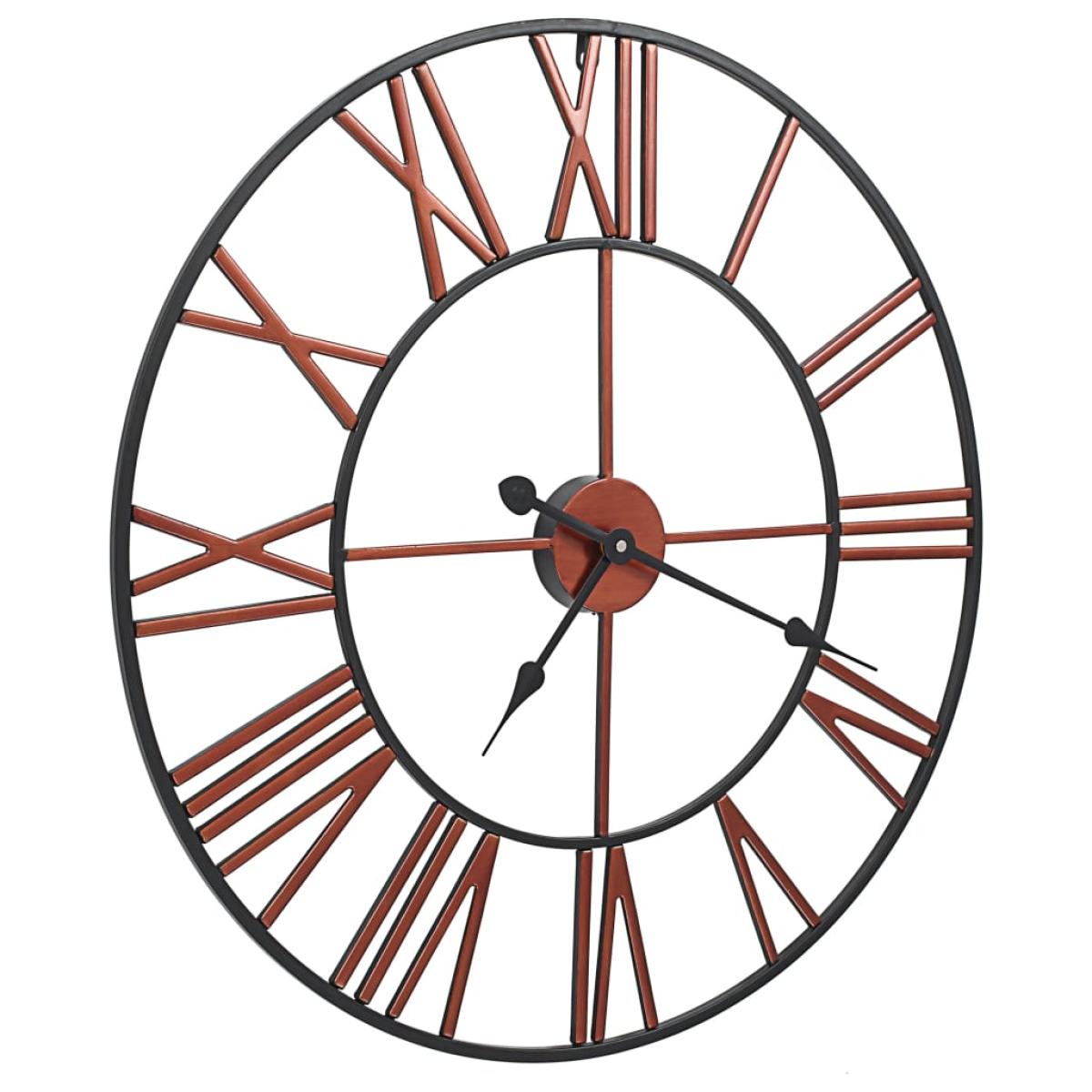 Reloj de pared de metal rojo 58 cm
