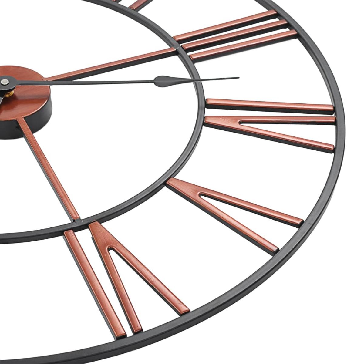 Reloj de pared de metal rojo 58 cm