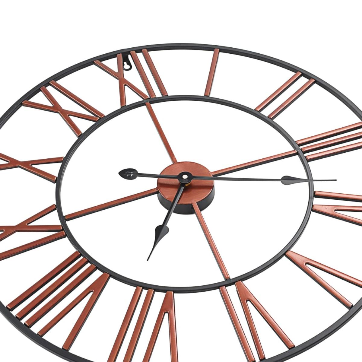 Reloj de pared de metal rojo 58 cm
