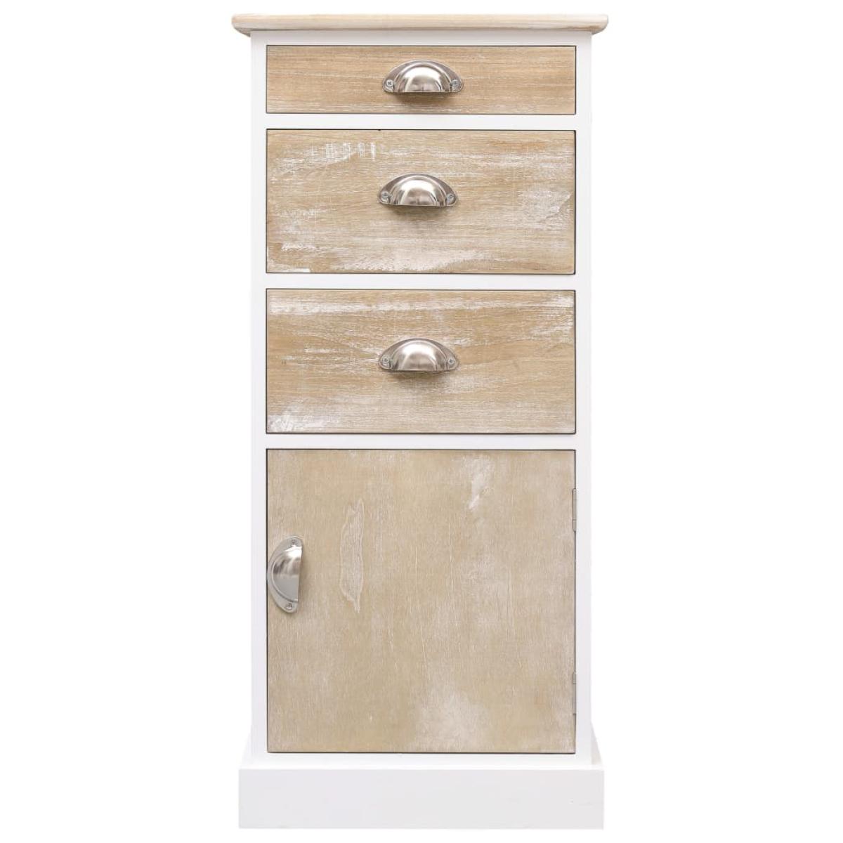 Armario auxiliar de madera de Paulownia 38x28x86 cm