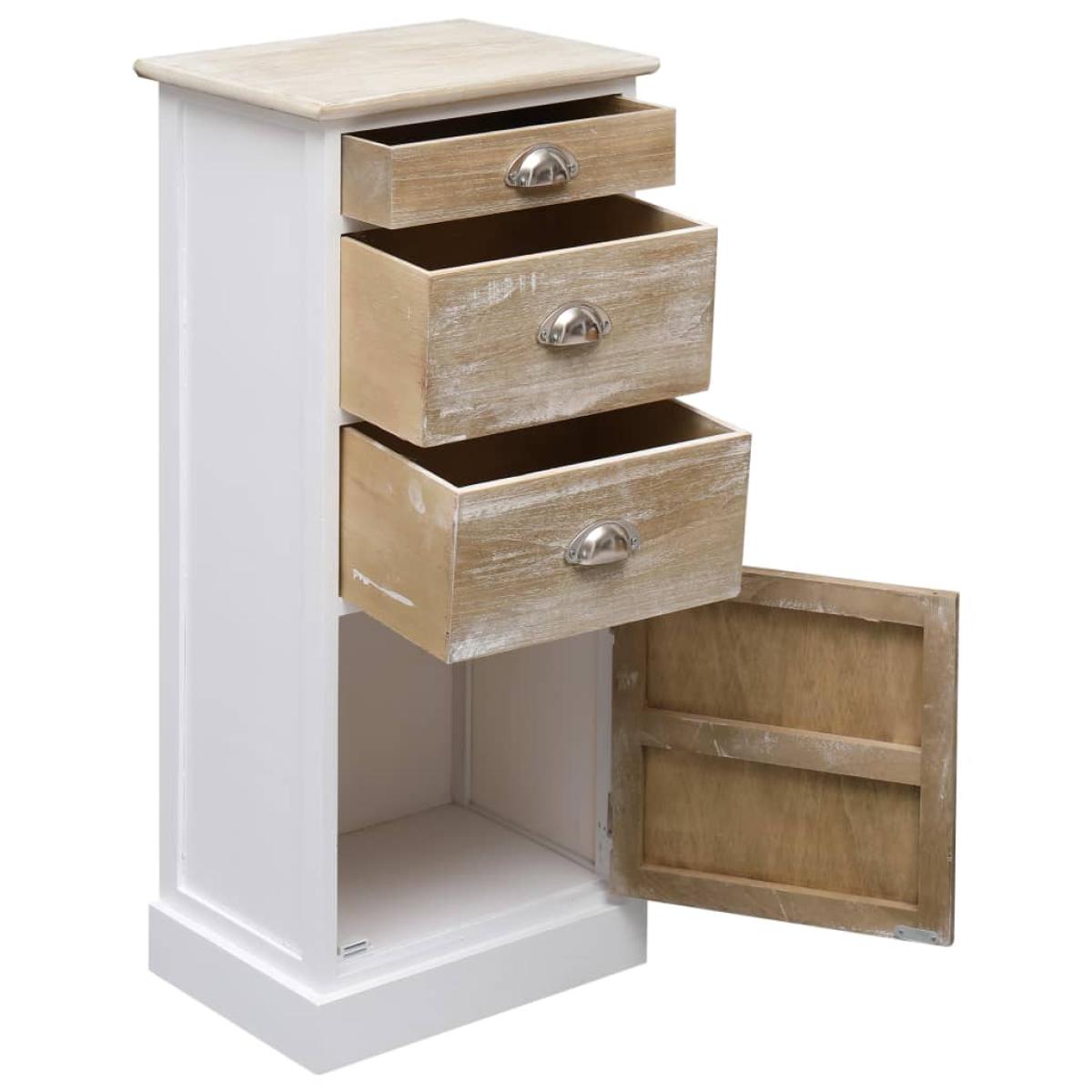 Armario auxiliar de madera de Paulownia 38x28x86 cm