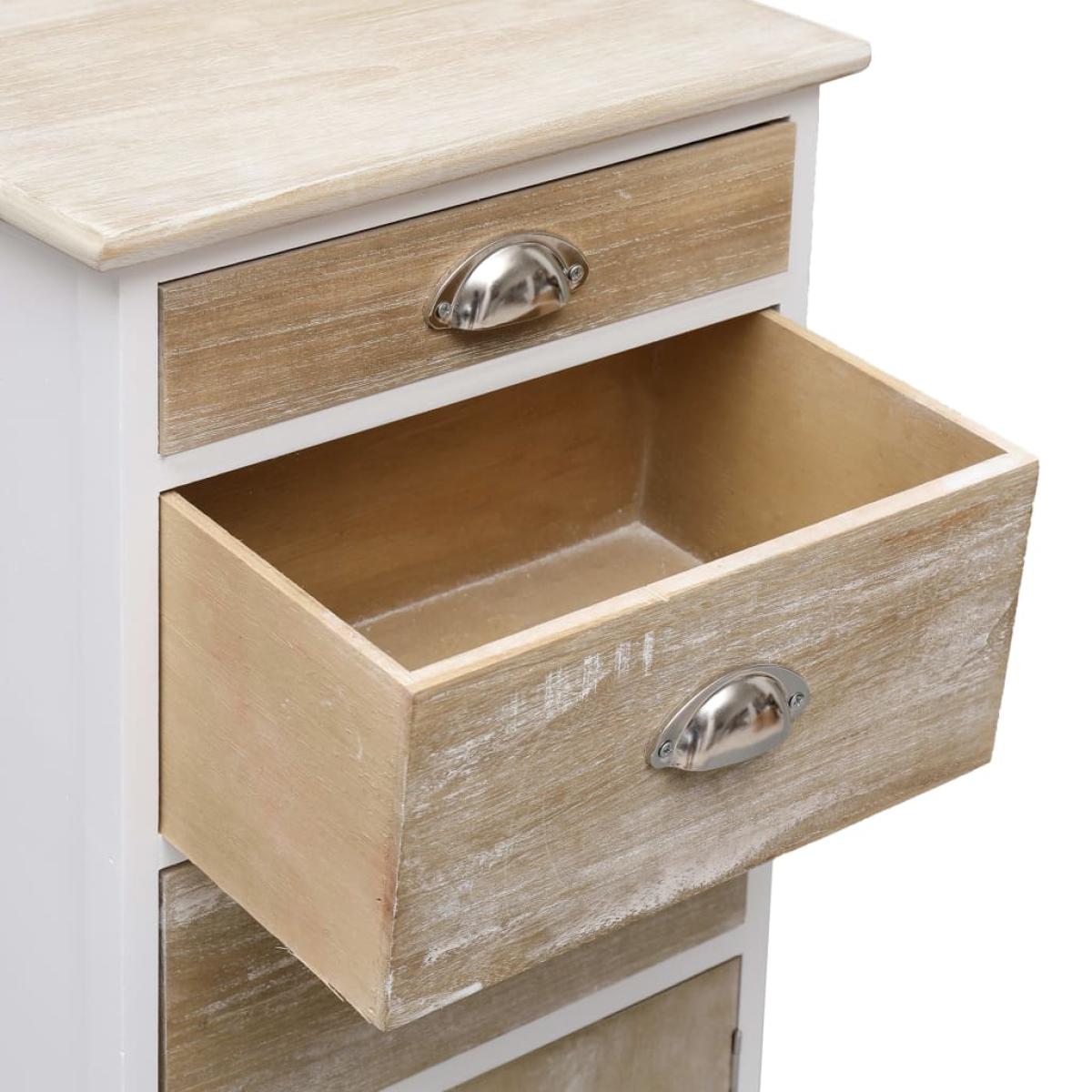 Armario auxiliar de madera de Paulownia 38x28x86 cm