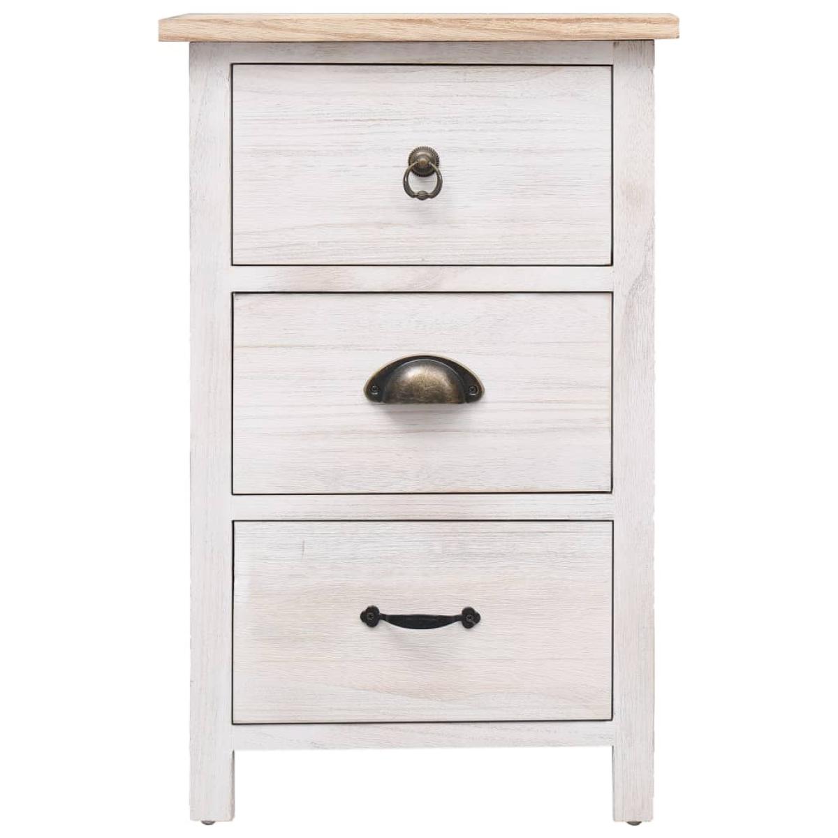 Armario auxiliar de madera de Paulownia 35x25x57 cm