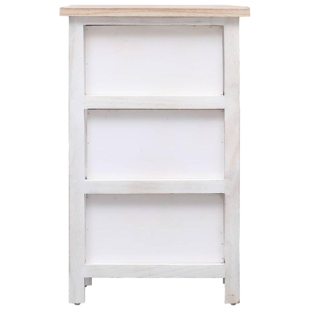 Armario auxiliar de madera de Paulownia 35x25x57 cm