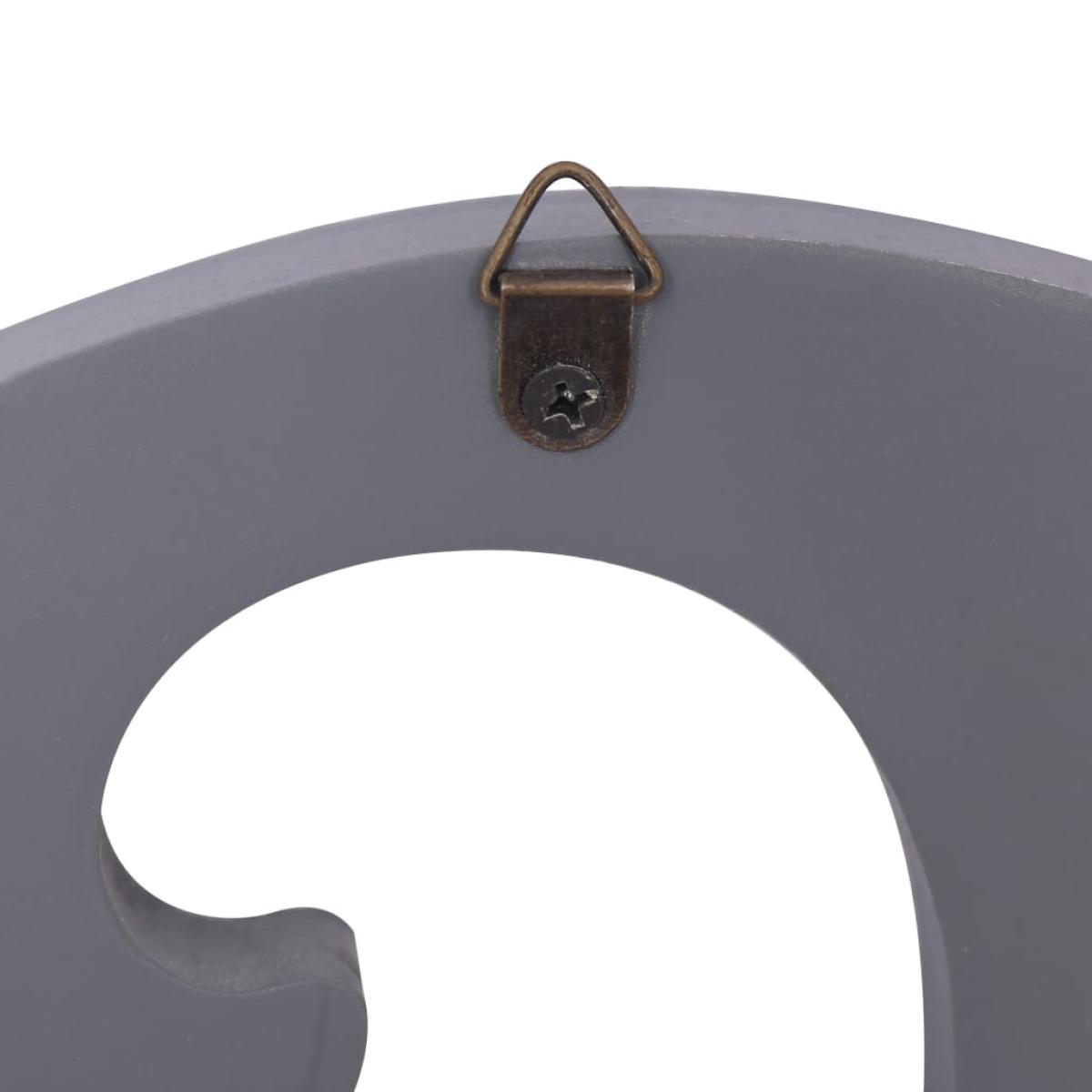 Perchero de pared FAMILY gris 74x29,5 cm