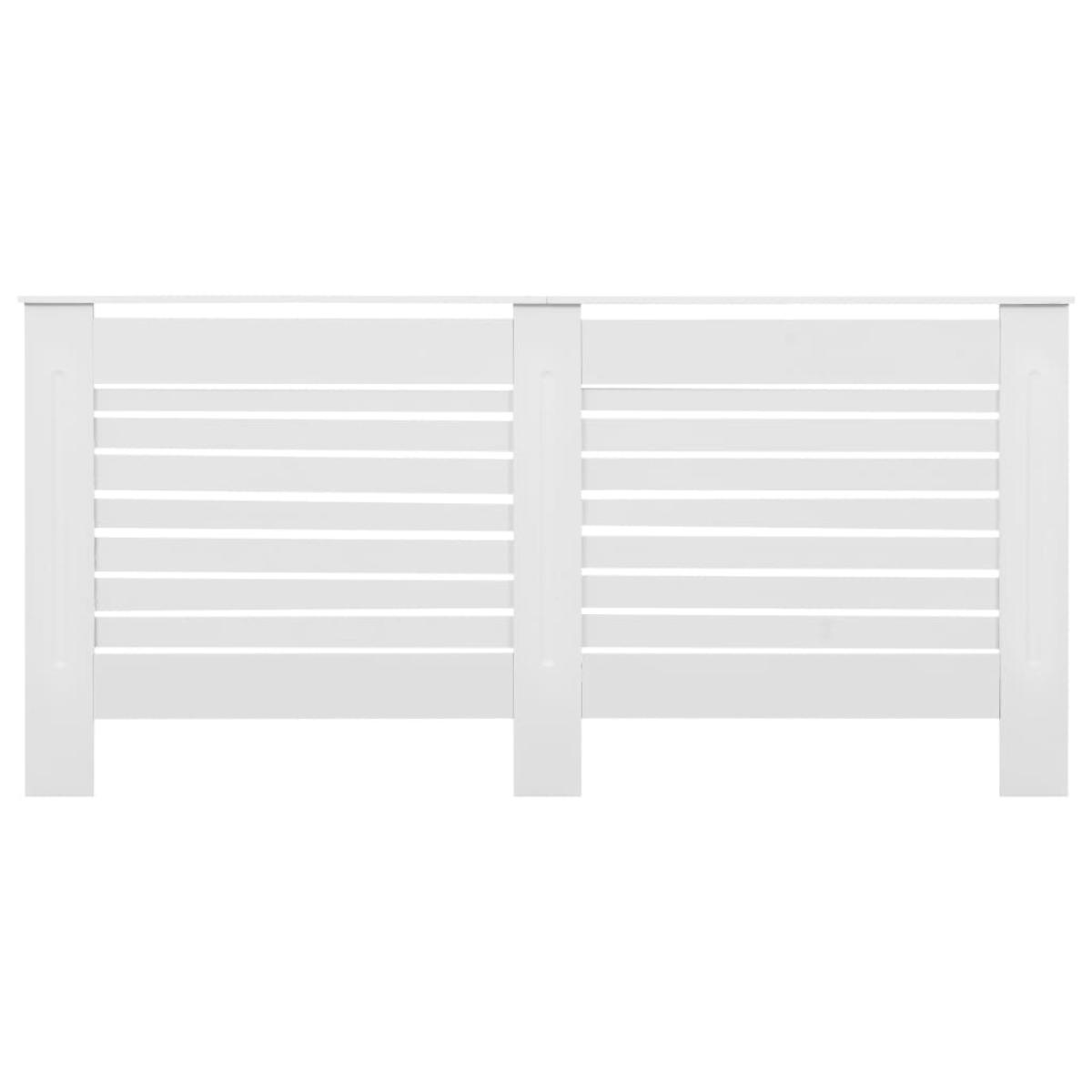 Cubierta para radiador MDF blanco 172x19x81,5 cm