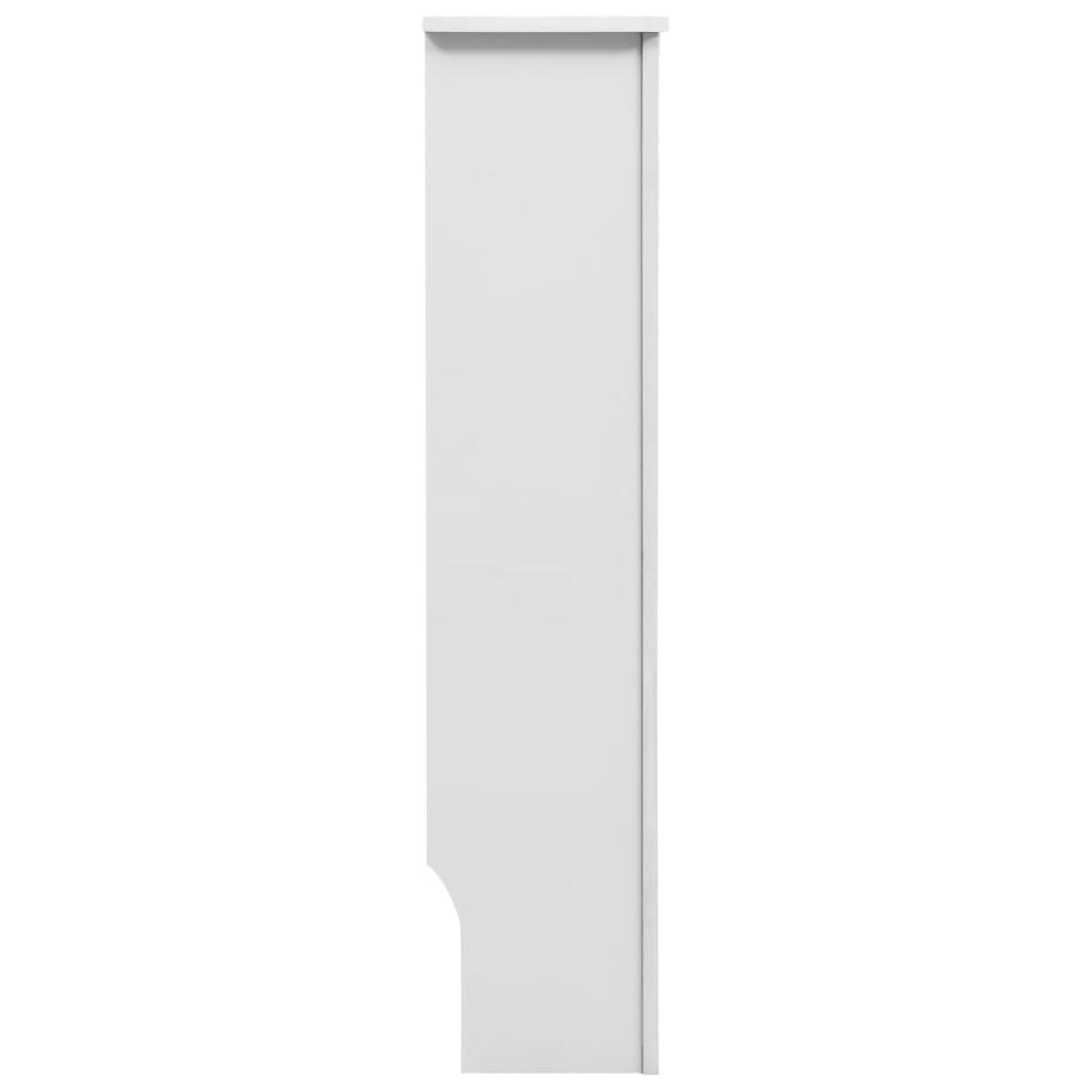 Cubierta para radiador MDF blanco 152x19x81,5 cm