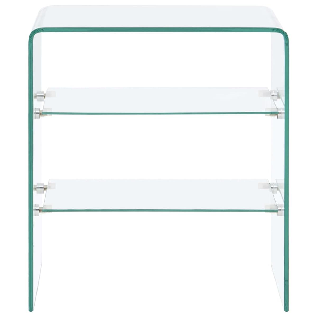 Mesa de centro de vidrio templado 50x40x56 cm 