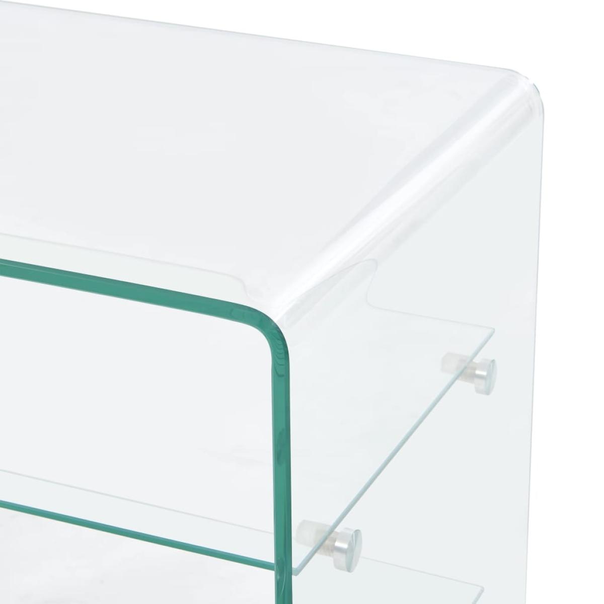 Mesa de centro de vidrio templado 50x40x56 cm 