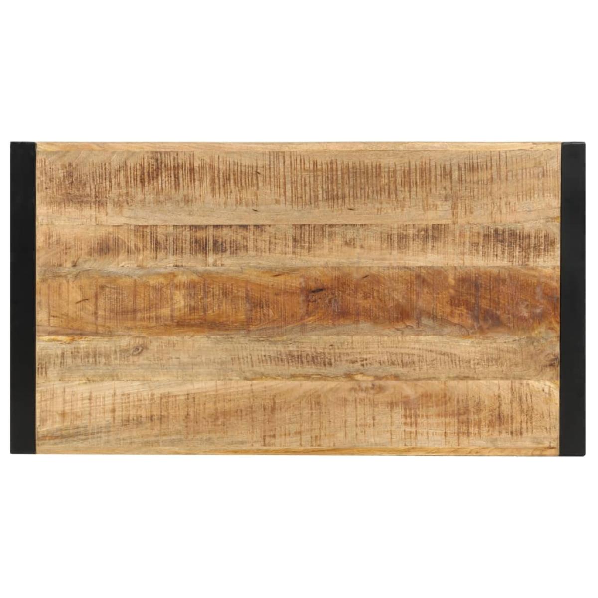 Mesa alta de cocina de madera maciza de mango 110x60x110 cm