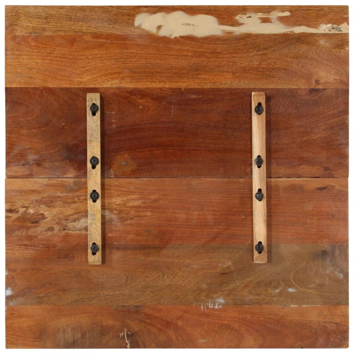Tablero mesa cuadrada madera reciclada maciza 80x80 cm 25-27 mm