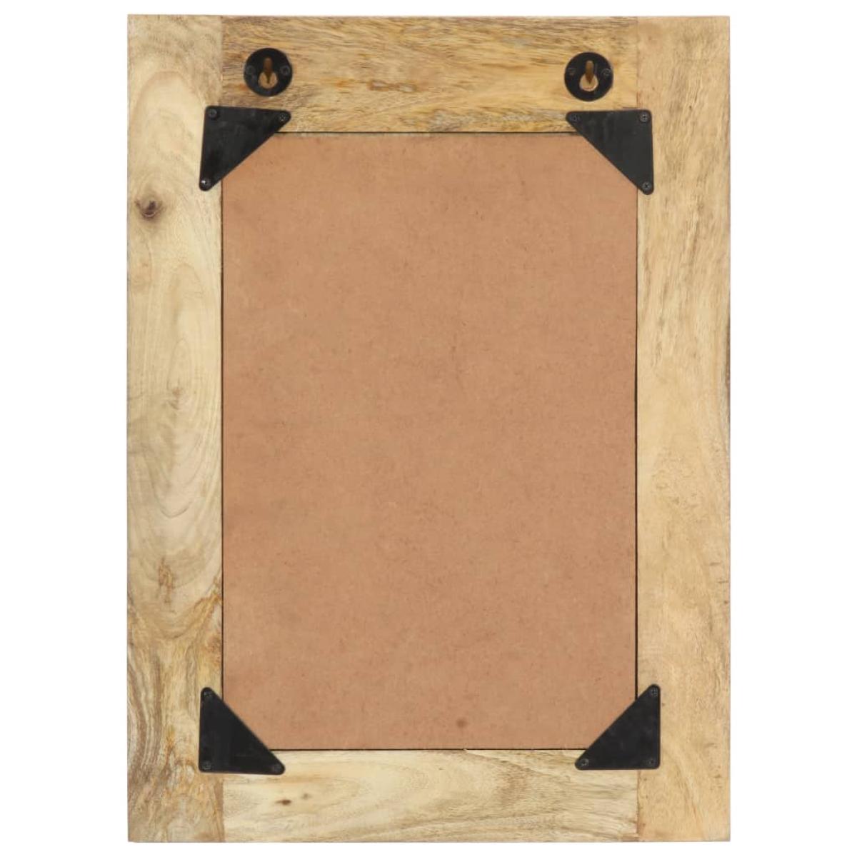 Espejo pintado a mano de madera maciza de mango 40x55 cm