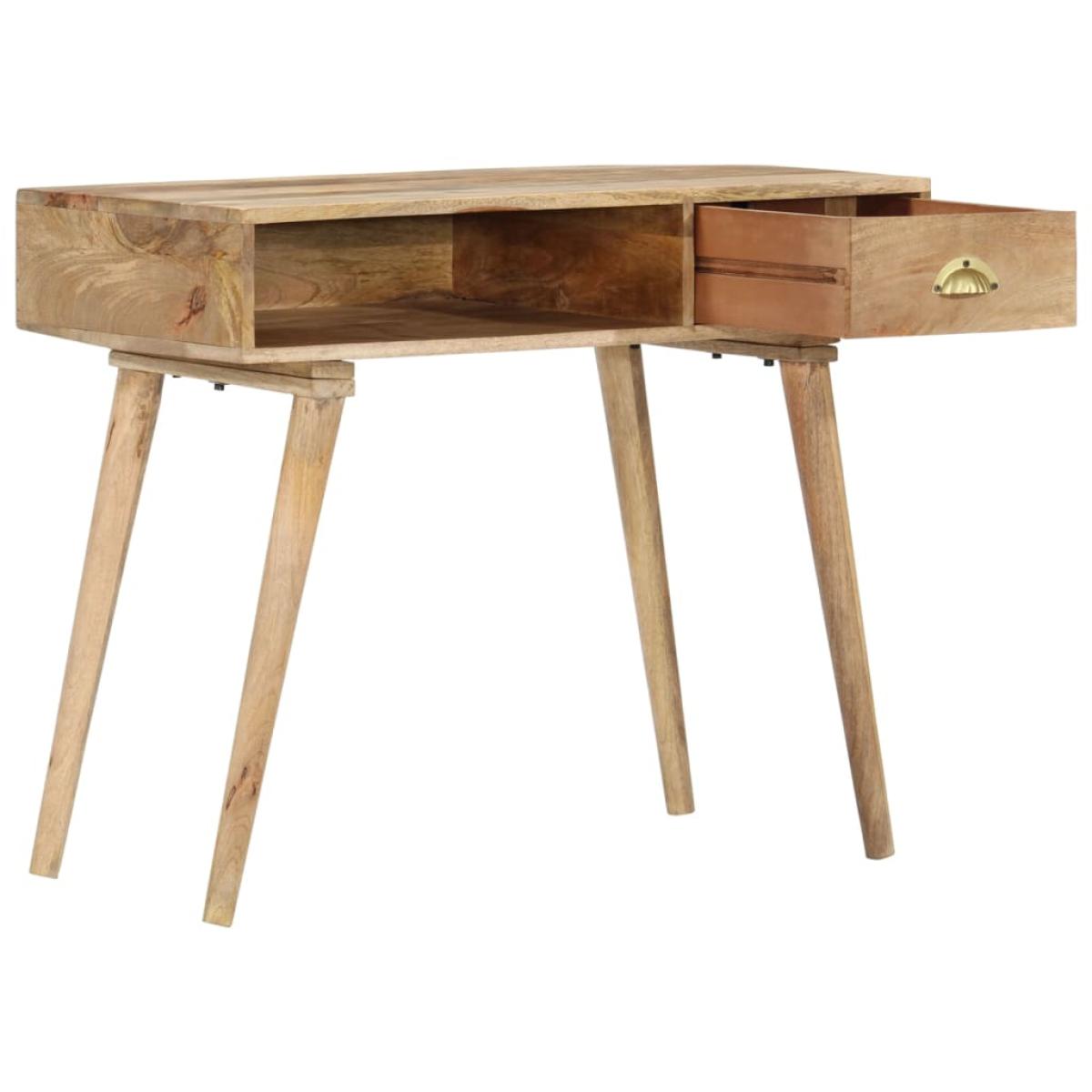 Mesa consola de madera maciza de mango 90x45x75 cm