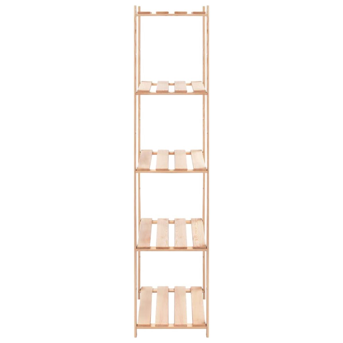 Estantería almacenaje 5 niveles madera pino maciza 250 kg