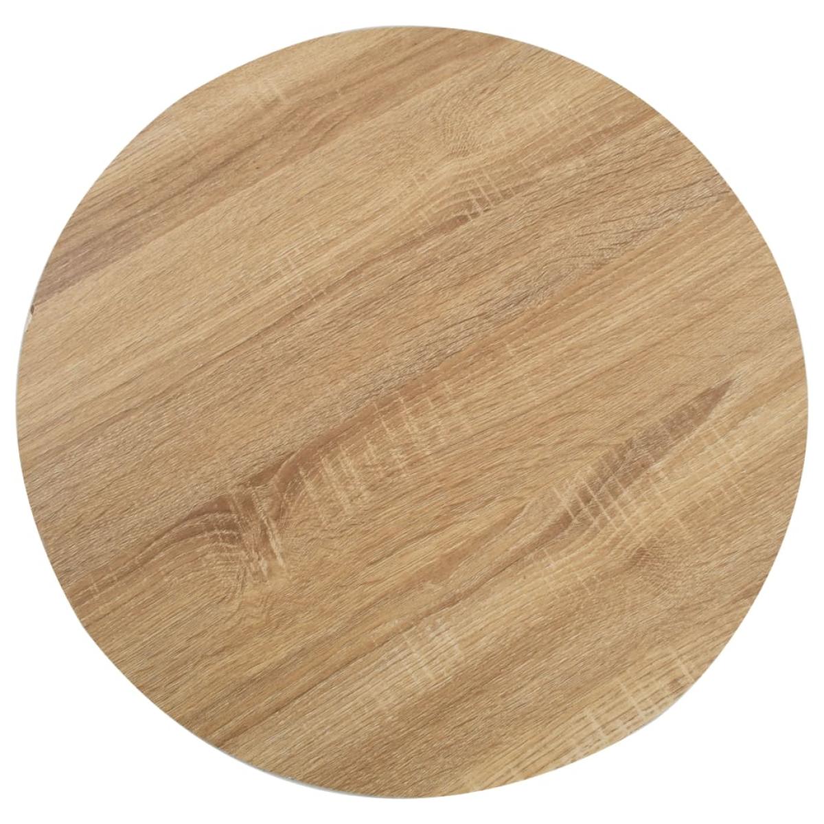 Mesa de bistró MDF marrón claro 60 cm 