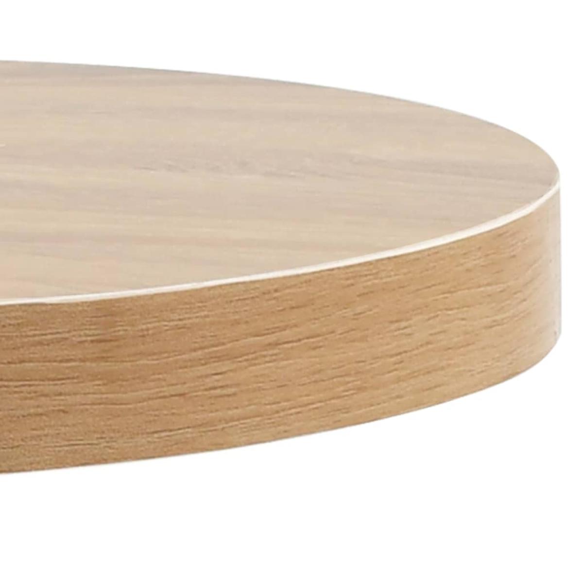 Mesa de bistró MDF marrón claro 60 cm 
