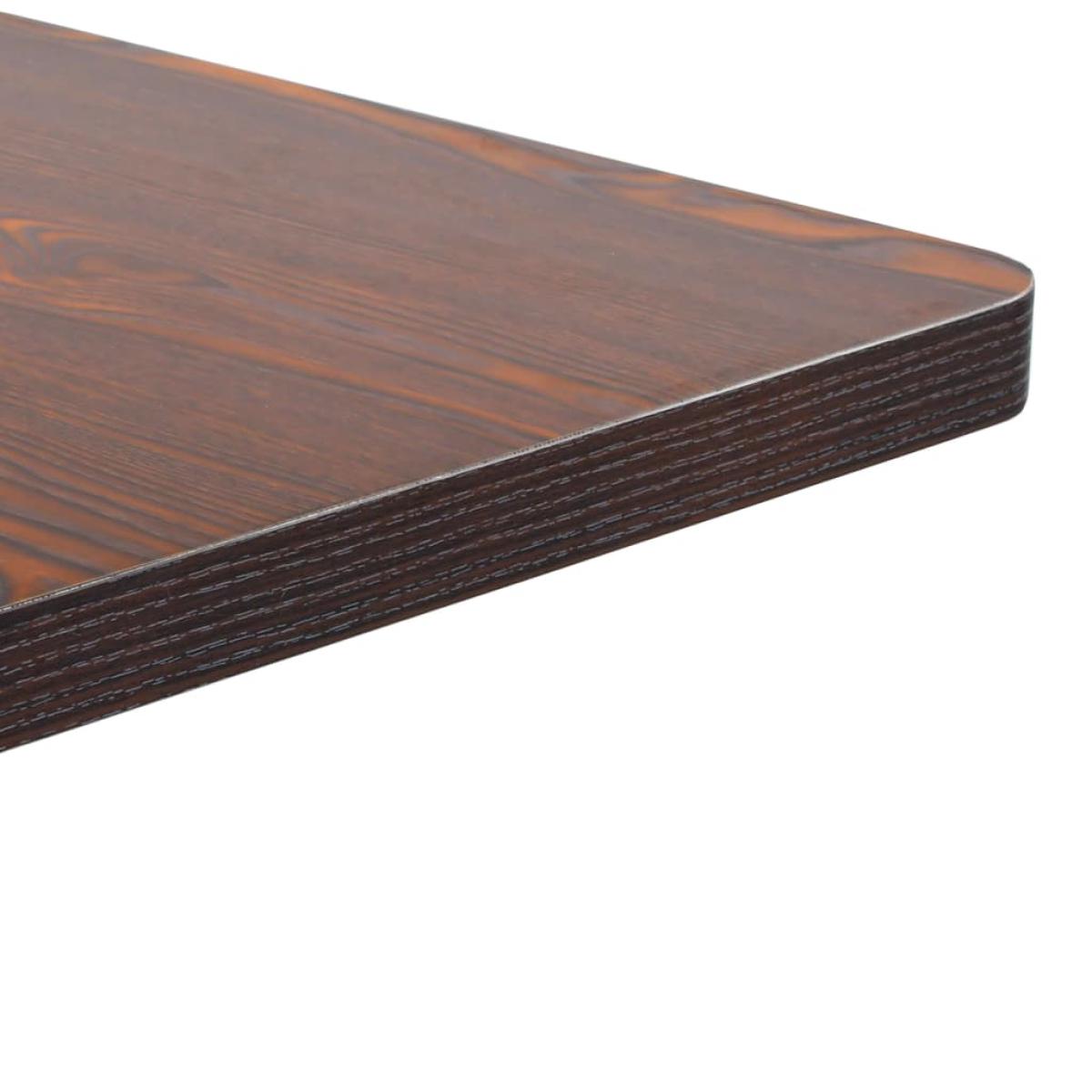 Mesa de jardín bistró MDF marrón oscuro 60x60 cm 