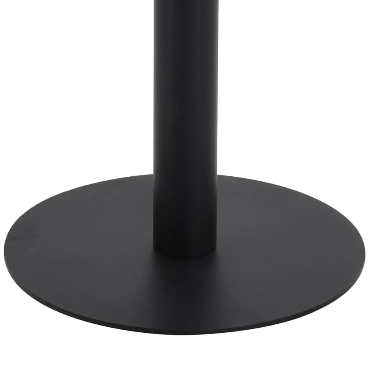 Mesa de jardín bistró MDF marrón oscuro 60x60 cm 