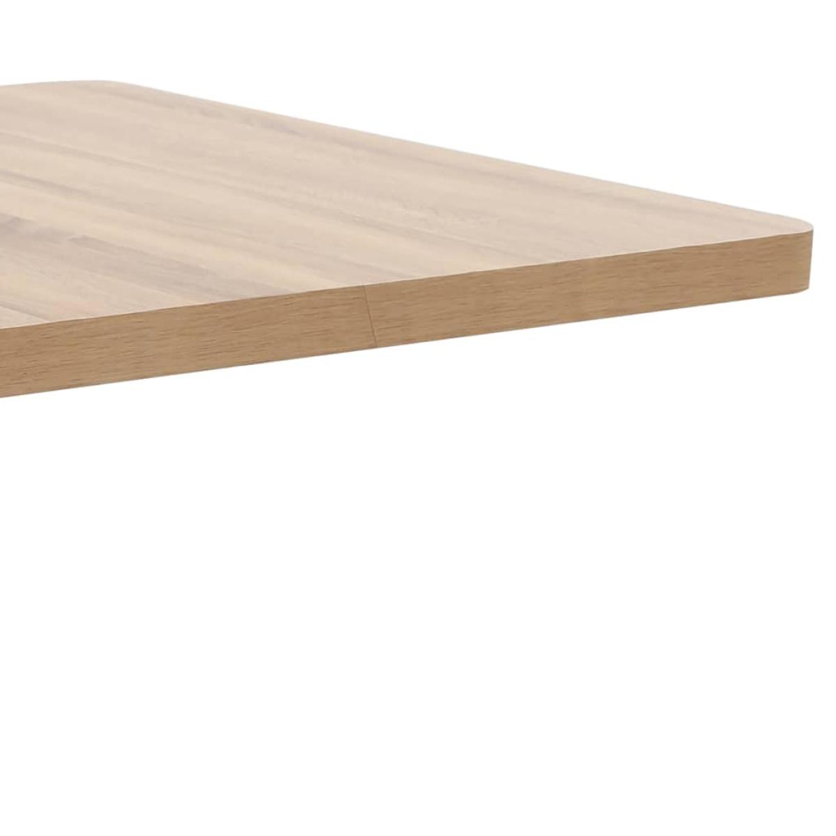 Mesa de bistró MDF marrón claro 80x80 cm 