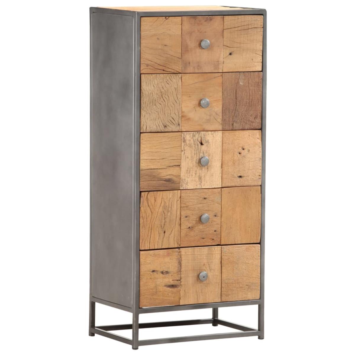 Cajonera de madera maciza reciclada 45x30x100 cm