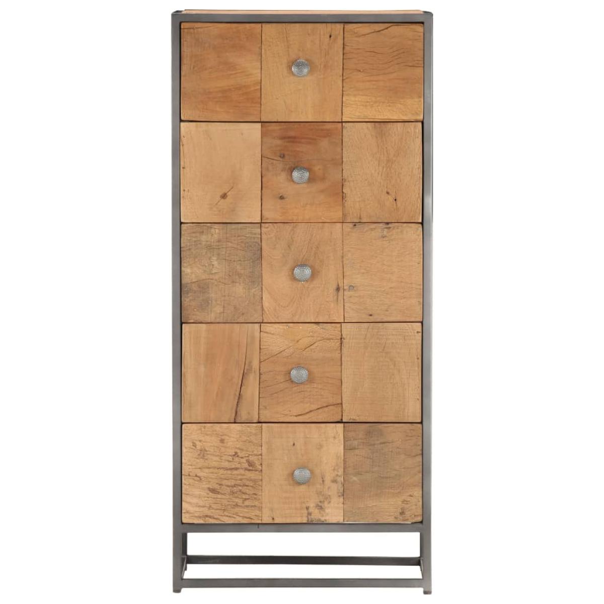 Cajonera de madera maciza reciclada 45x30x100 cm