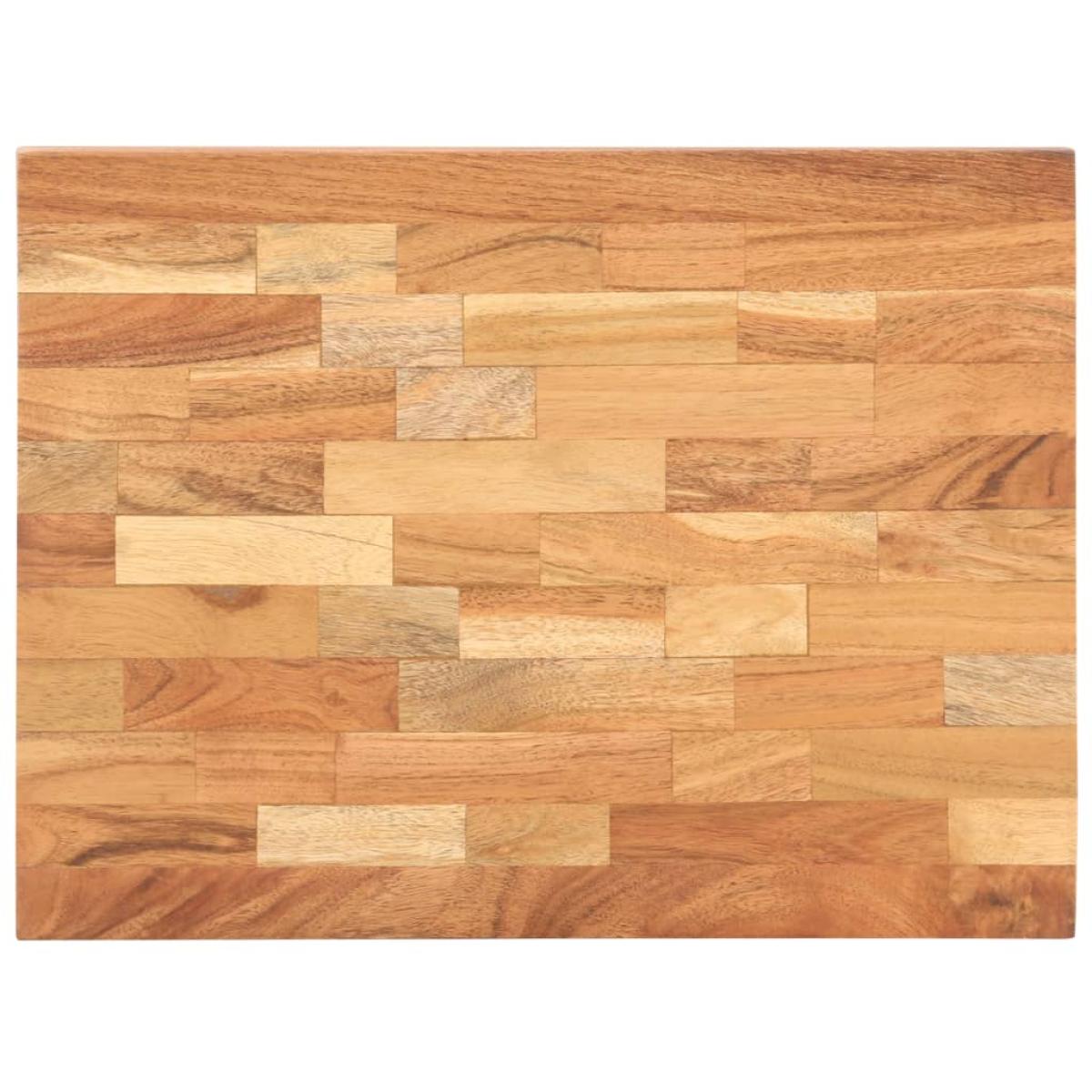 Tabla de cortar de madera maciza de acacia 40x30x4 cm