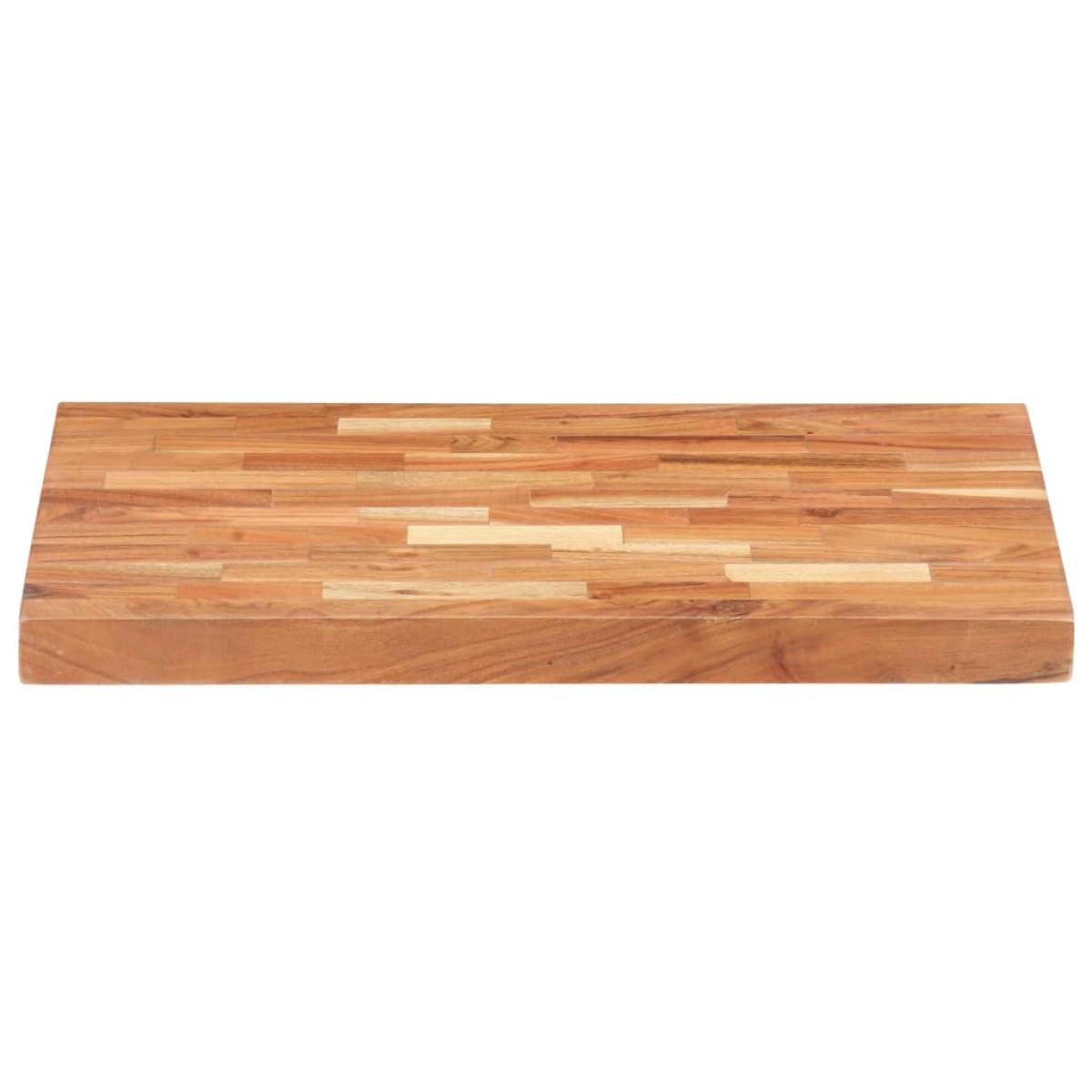 Tabla de cortar de madera maciza de acacia 50x35x4 cm