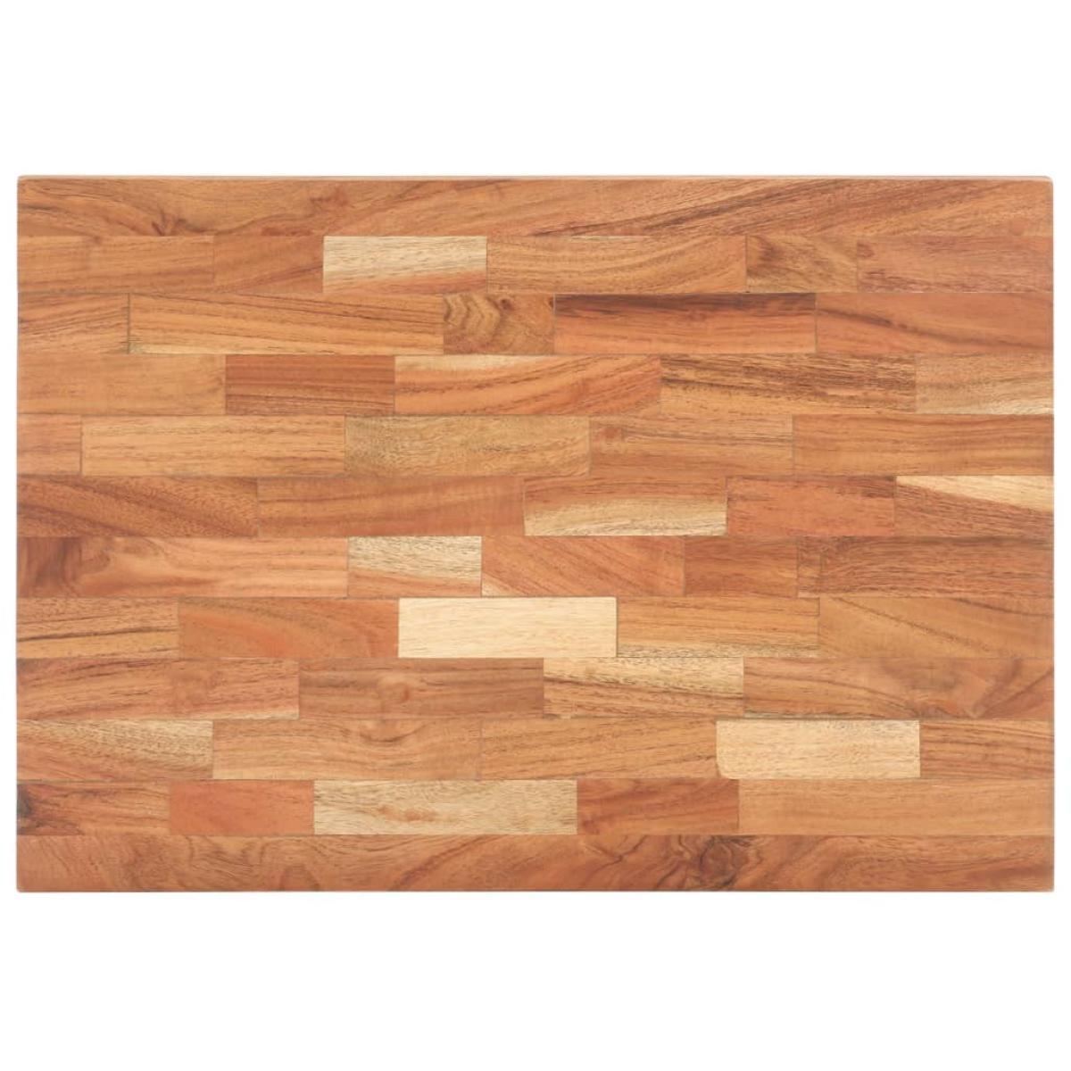 Tabla de cortar de madera maciza de acacia 50x35x4 cm