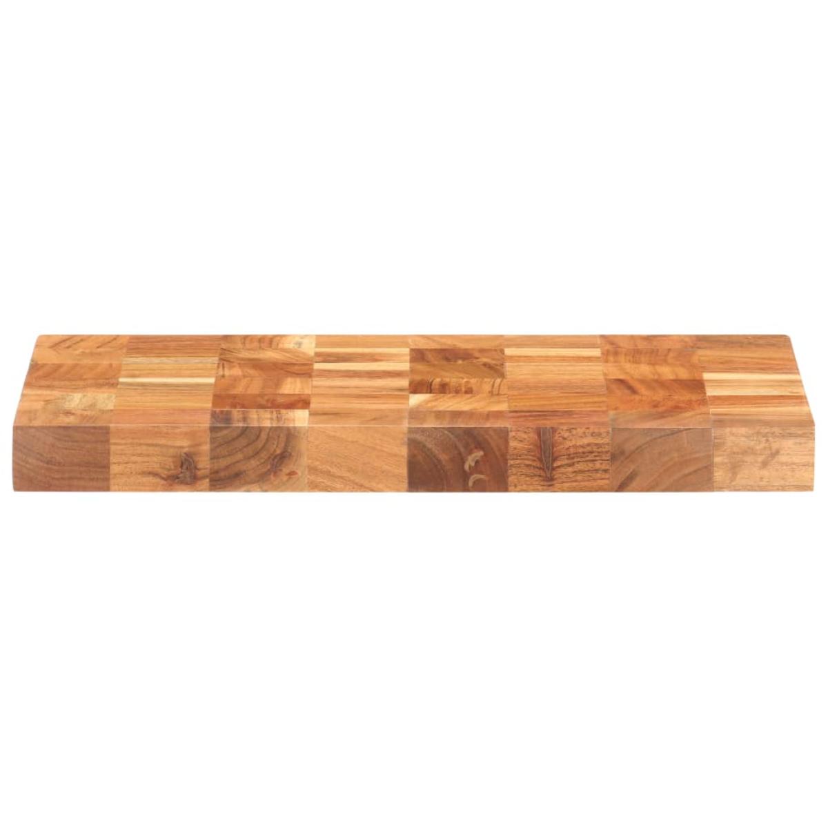 Tabla de cortar de madera maciza de acacia 40x30x3,8 cm