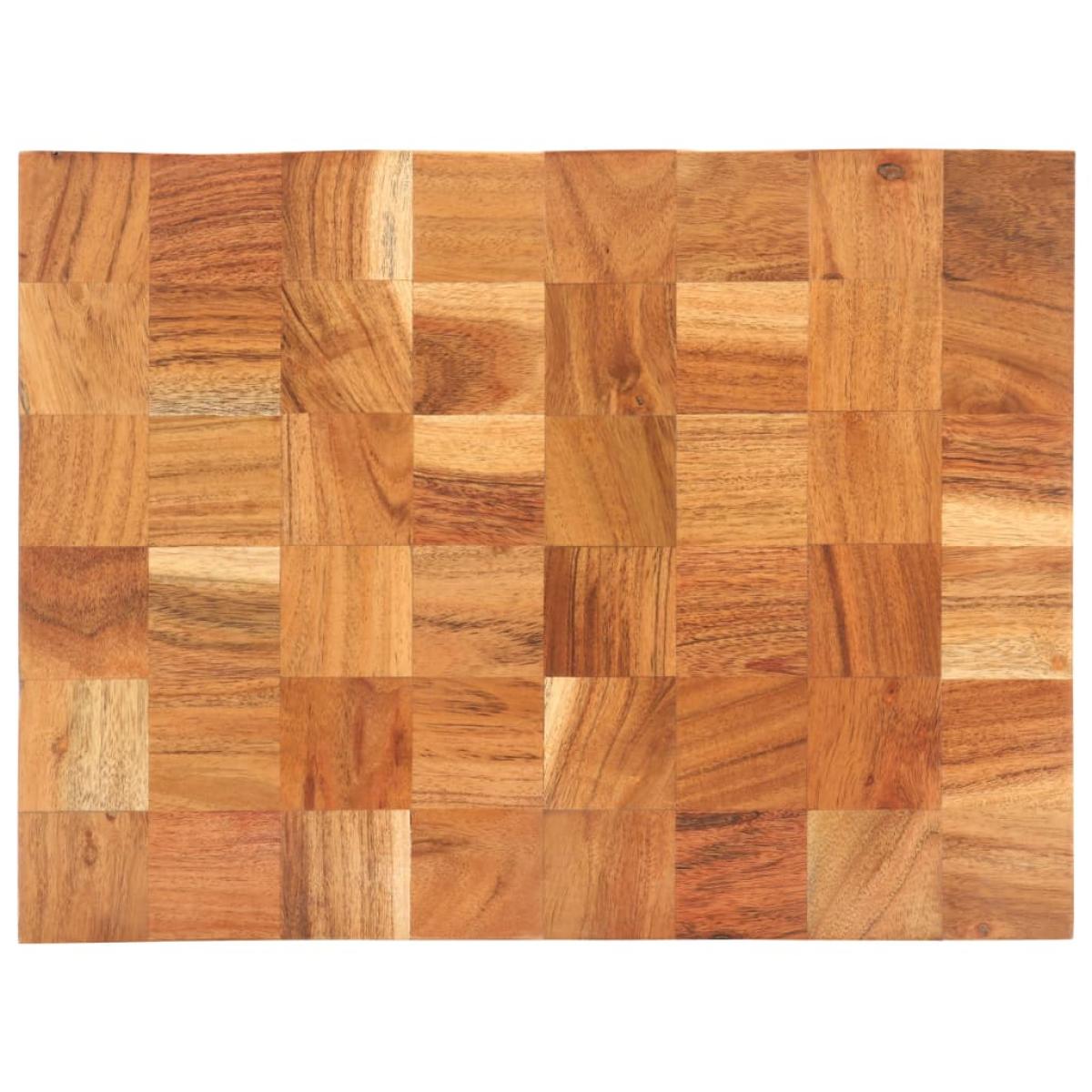 Tabla de cortar de madera maciza de acacia 40x30x3,8 cm