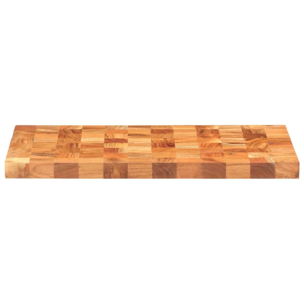 Tabla de cortar de madera maciza de acacia 60x40x3,8 cm
