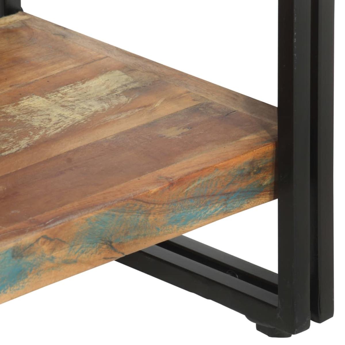 Estantería de 5 niveles madera maciza reciclada 140x30x180 cm