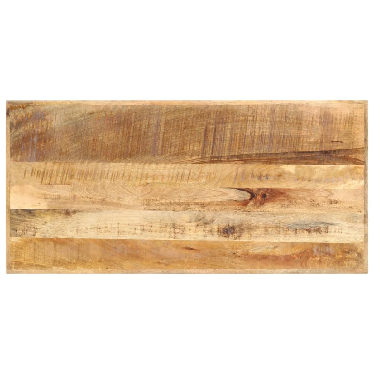 Mesa de bar madera maciza de mango rugosa 120x58x107 cm